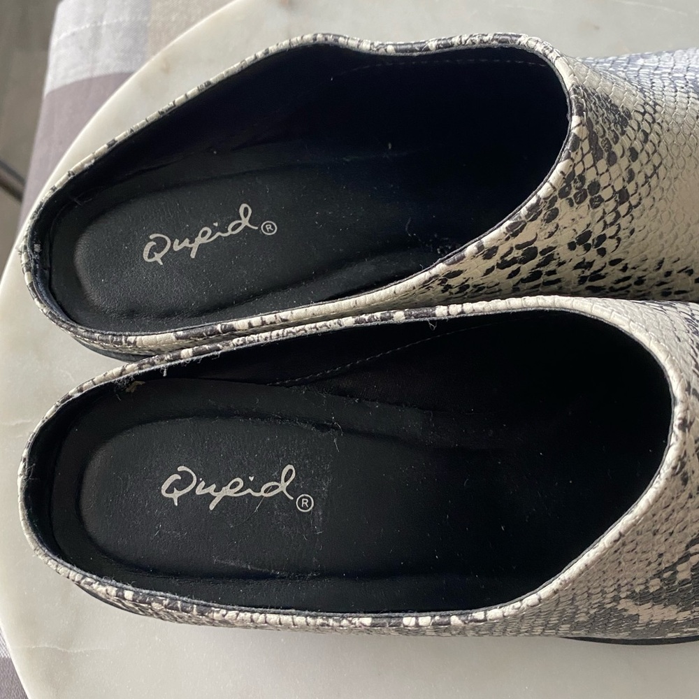 Qupid Snake Print Mule Clog New - image 6